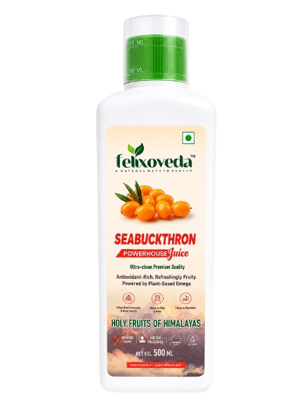 Felixoveda Himalayan Powerhouse Seabuckthorn Juice 500 ML | Natural Wellness Elixir